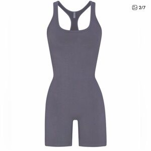 SKIMS blue gray Racerback Jumpsuit